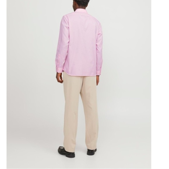 2/60$ Men’s JACK&JONES pink slim fit buttoned PARKER SHIRT size Large NWT - Picture 12 of 14
